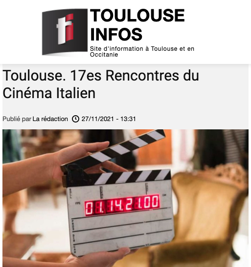 Toulouse Info - 17èmes Rencontres du Cinéma Italien