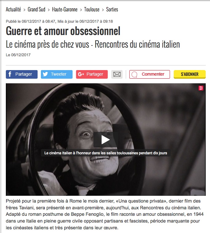 Guerre et amour obsessionnel