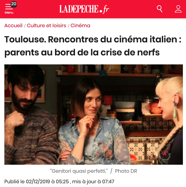 Toulouse. Rencontres du cinéma italien : parents au bord de la crise de nerfs