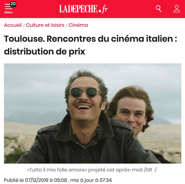 Toulouse. Rencontres du cinéma italien : distribution de prix