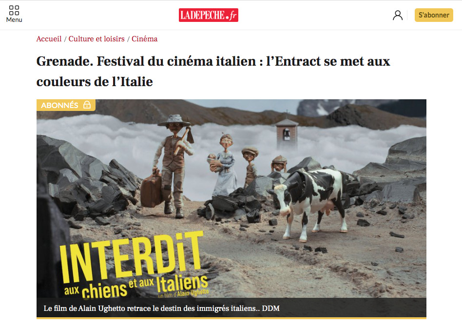 Grenade. Festival du cinéma italien : l’Entract se met aux couleurs de l’Italie